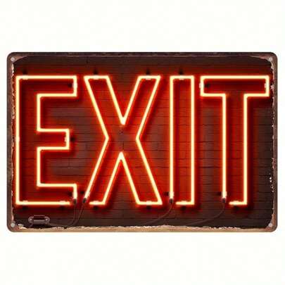 1 件复古金属锡牌（7.87x11.8 英寸） - 2D 平面印刷乡村风格墙饰，适用于家居和办公室，耐用铁板海报，酒吧主题 - 非常适合农舍、浴室、花园装饰或派对用品，随机孔洞款式