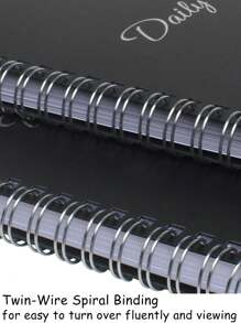 Trees Daily Weekly Planner Notebook 7 Day Work Planner Agenda Undated Personal Productivity Appointment Book Spiral To Do List Notebook With Hourly Schedule, Budget Plan, Meal Plan Back To School