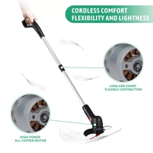 Cordless Strimmer Grass Trimmer Cutter Garden Lawn Edger Charging Rechargeable,Garden Tools, Gardening Tools For Garden - Silver - View 7