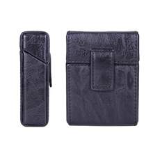 1 boîte en PU unicolore 20 pièces/paquet. Étui à cigarettes épais avec briquet intégré 2-en-1 portable pour hommes Y2k. Accessoires pour fumeurs