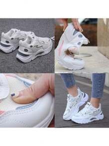 Tenis Cómodos Informales Con Plataforma Para Mujer - Azul - Ver 6