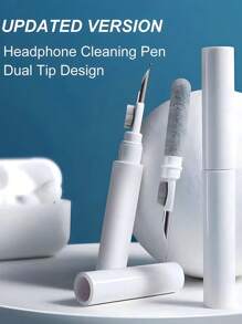 3 In 1 Wireless Earphones Cleaning Tool Compatible With Airpods Pro 3 2 1 Earbuds Case Cleaner Kit Clean Brush Pen Computer Mobile Phone Digital Dust Cleaning Pen Gift For Birthday/Easter/President's Day/Boy/Girlfriends,Kitchen,Bathroom,Home,Household Supplies