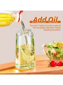 1 pieza Botella de spray de aceite de plástico, botella dispensadora de aceite de cocina, dispensador de spray de aceite de oliva y dispensador de aceite 2 en 1, rociador de aceite para cocina, barbacoa, ensalada, horneado, 470ml/15.8OZ, Cocina, Fiesta en la playa de verano, Comida, Camping, Organizador, Decoración de la habitación, Artículos de cocina. - Blanco y Negro - Ver 7