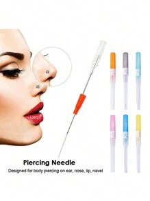 3/10/20/50 支穿刺针 316L 不锈钢无菌穿刺针 14G 16G 18G 20G 22G 耳鼻唇腹部穿刺工具 - 如圖 - 查看 3