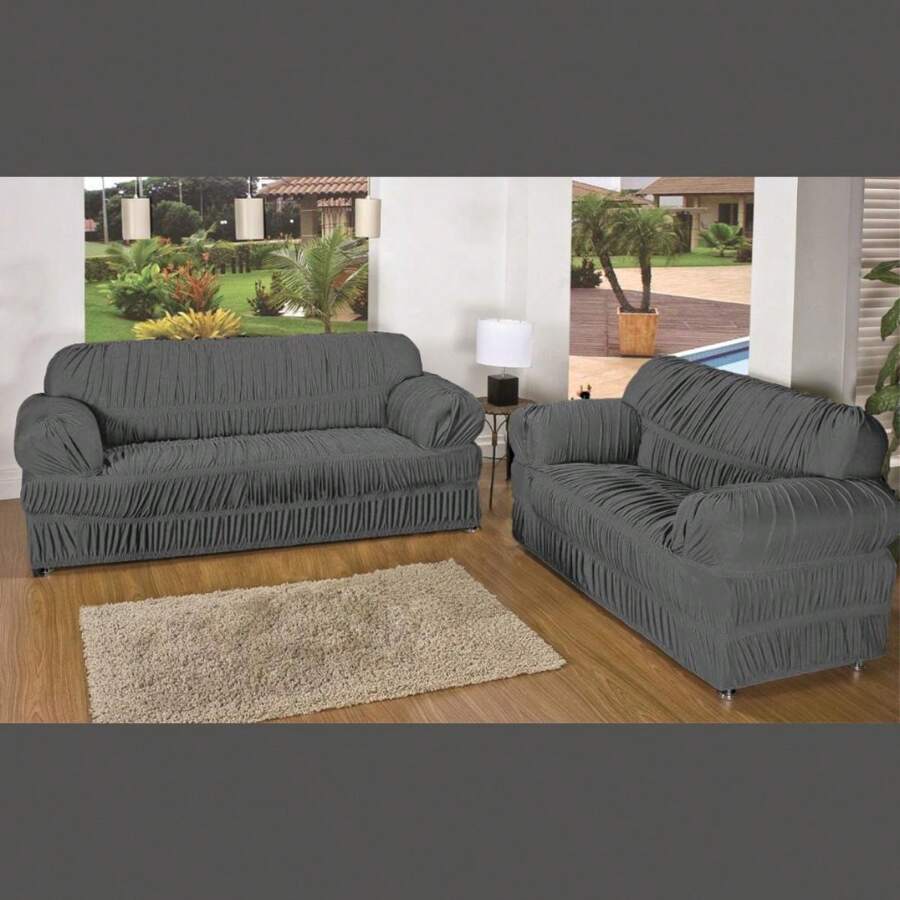 SOFA COVER 3X2 SEATERS 28 ELASTICS FINE FINISH BEST PRICE SHEIN ITALIA