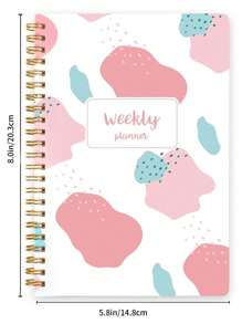 BUBU 1pc Weekly Planner Back To School Supplies - Pink - View 7