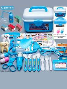 Doctor Toy Set: Children's Medical Role Play Set, Including Stethoscope, Syringe And Dental Pretend Play - Suitable For Kids 3+ Years Old (Random Color Variation)