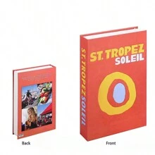 1pc Foldable Colorful Travel Series Decorative Book Ornament, INS Simulated Book Minimalist Desktop Decoration Prop Book Model Best Gifts