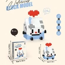 1 Pc Small Particle Creative Food Building Blocks, French Fries, Hamburger, Fruit Assembled Micro Blocks Toy, Suitable For Home Collection Decor Or New Year's Gift Cute Desktop Decorative, DIY Craft, Gifts For Friends, Birthday, Decor Pieces, Wow Factor Artworks!/Christmas Gifts,Speelgoed,Diy Gift,Diy Gifts,Mcdonald's,Building Blocks Friends,Jigsaw Puzzle - Multicolor - View 4