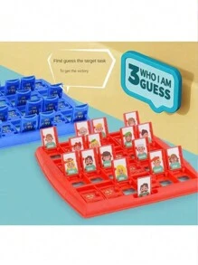 儿童“我是谁？”教育益智游戏，互动思维逻辑训练棋盘游戏玩具