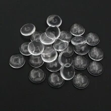 6-40mm Round Glass Cabochons Dome Transparent Clear Flat Back For Blank Bezel Trays Pedant Bracelet DIY Jewelry Making Accessories - Clear - View 5