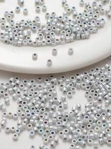 1 袋，含 10 克或约 1000 颗 2 毫米不透明彩虹玻璃珠，DIY 珠宝制作用品 - 彩色 - 查看 10