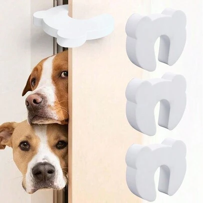 6pcs/3pcs/2pcs/1pc Soft Foam Door Stopper, Door Buddy, Bear Door Finger Pinch Guard, Door Slam Stopper, Finger Protector - Safety Door Stopper, Keep Door Open. Shower Family Decor Gift, Mother's Day, Christmas Gift For Mom