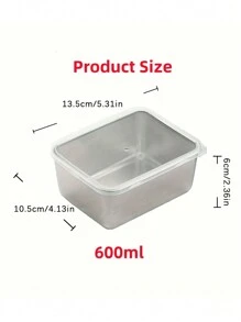 3/6pcs Stainless Steel Food Storage Containers Set With Lids - Leakproof, Stackable & Reusable For Camping, Picnics, School & Office Food Containers Food Storage Containers With Lids - Silver - View 7