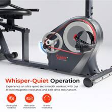 Smart Magnetic Resistance Recumbent Bike With Easy Adjustable Seat, Cycling Workout Machine, Bicycle Exercise For Adult/Seniors At Home, Exclusive SunnyFit App Enhanced Bluetooth Link - Sunny Health & Fitness SF-RB4616SMART