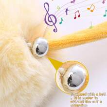 1pc Suction Cup Spring Plush Ball Pet Cat Toy, Interactive Cat Toys - Multicolor - View 4