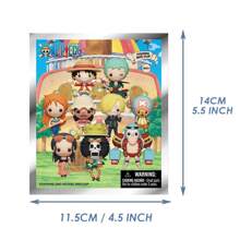 TOEI ANIMATION 1pc One Piece Officially Licensed Mystery Bulk Bag Clip Series 3 And Zoro And And Other Anime Characters Cute Keychain For Mom Dad Boyfriend Funny Valentine's Day Birthday Christmas Gifts