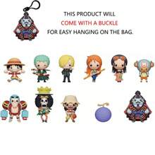 TOEI ANIMATION 1pc One Piece Officially Licensed Mystery Bulk Bag Clip Series 3 And Zoro And And Other Anime Characters Cute Keychain For Mom Dad Boyfriend Funny Valentine's Day Birthday Christmas Gifts