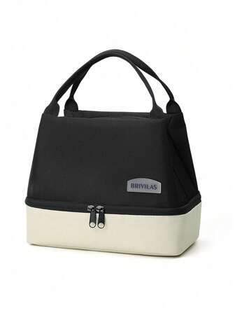 新款多巴胺大容量双层午餐袋防水便携式午餐盒袋阳离子大号保温包冰袋加厚野餐包保温冷藏午餐盒袋野餐旅行户外夏季海滩女士野餐包保温午餐袋多功能野餐包通勤便当包午餐盒午餐袋女士学校老师露营返校冷藏袋教室厨房保温午餐袋女士女士学校用品配件