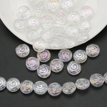 30 Peças Contas Espaçadoras de Cristal de Vidro Coloridas Eletrodepositadas no formato de Pirulito Candy de 12mm e Golfinho de 11*16mm, Material de Artesanato de Joias DIY para Colar, Pulseira, Brinco, Presentes de Feriados e Aniversário
