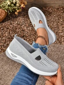 Women Casual Shoes - Grey - View 2