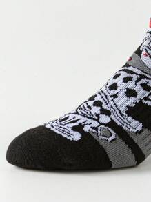 1Pair Men Women Tube Socks Street Style Fashion Skateboard Basketball Hip Hop Socks Designer Novelty Funny Happy Crazy Socks - Multicolor - View 5