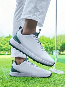 Men's Golf Shoes, Anti-Slip, Breathable, Comfortable - Green - View 5