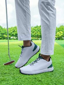Men's Golf Shoes, Anti-Slip, Breathable, Comfortable - Green - View 6