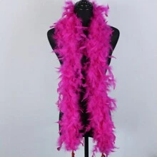 1pc Turkey Chandelle Feather Boa For Women Costume Dress Up Accessory Carnival Party Dancing Holiday Christmas Tree Bachelorette Decors Crafting DIY Wedding Centerpieces Concert Pet And Home Decoration - Feather Boa - View 9