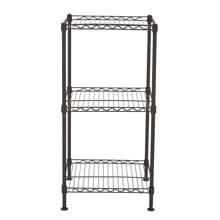 Black 3-Tier Black Wire Shelving Tower Bathroom Decor Summer