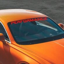 Auto Frontscheiben Aufkleber Grafiken, Performance Windschutzscheiben Dekor Aufkleber Vinyl DIY Folien Dekoration, Universell für Tuning Zubehör Audi BMW Benz Nissan Renault Chevrolet Dacia BYD GMC