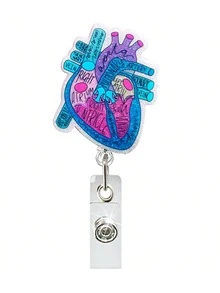 1 Cuộn Huy Hiệu Chữ Cái Flash Cuộn Giá Đỡ Huy Hiệu ID Có Thể Thu Vào Dành Cho Giáo Viên, Học Sinh, Bác Sĩ, Y Tá, Quà Tặng Văn Phòng, nhiều Kiểu Trái Tim, Bất Ngờ Cho Bạn Bè Bác Sĩ - nhiều màu - Xem 8