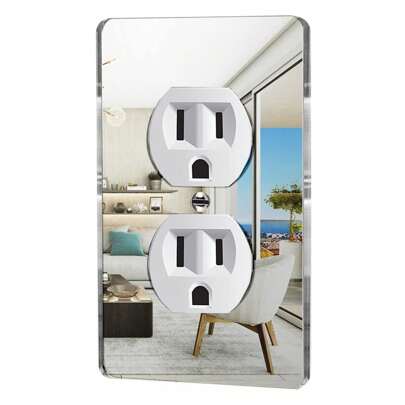 亚克力镜面电灯开关面板盖，耐用墙壁插座面板装饰