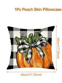 Fall Pillow Covers 4 Style For Fall Decor Buffalo Plaid Pumpkin And Maple Leaves Outdoor Pillows Decorative Throw Pillows 45x45CM Farmhouse Thanksgiving Decorations Autumn Cushion Case For Couch,Christmas - Multicolor - View 9