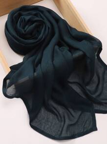 1pc Large Size Soft Breathable Solid Modal Edged Hijab Headband For Abaya Veiled Clothes - Multicolor - View 13