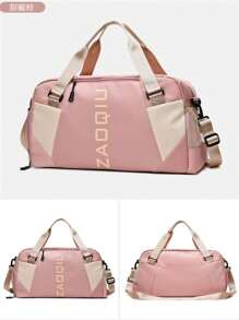 Large Capacity Waterproof Casual Handbag For Travel 1802e - Dusty Pink - View 6