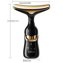 1 件适合男性和女性的多功能家用设备，包括面部按摩器、颈部和眼部按摩器以及全脸深层皮肤护理和美容设备 - 彩色 - 查看 8