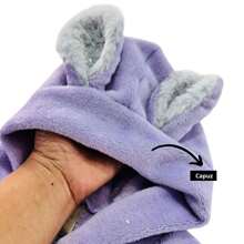 Colorful Children's Pompom Coat - REF: 1336 - 紫色 - 查看 3