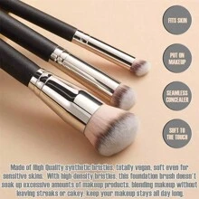3pcs Professional Foundation Concealer Brush Set For Smooth And Even Application Of Liquid And Cream Makeup,Brush Set,Makeup Brush Kit,Make Up Brush Set,Make Up Set Complete,Makeup Brush Set,Complete Makeup Kit,Brush Kit,Brushes Makeup Set,Makeup Gift Set,Set - Multicolor - View 3