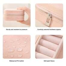 1pc Customized Photo Women's Jewelry Box, Bridesmaid Jewelry Box, Perfect Holiday Gift, Earrings, Necklaces, Bracelets, Ring Boxes, Exquisite Gift For Her