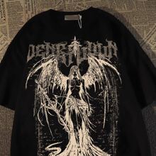 Unisex Goth Darkness T-Shirt - màu đen - Xem 2