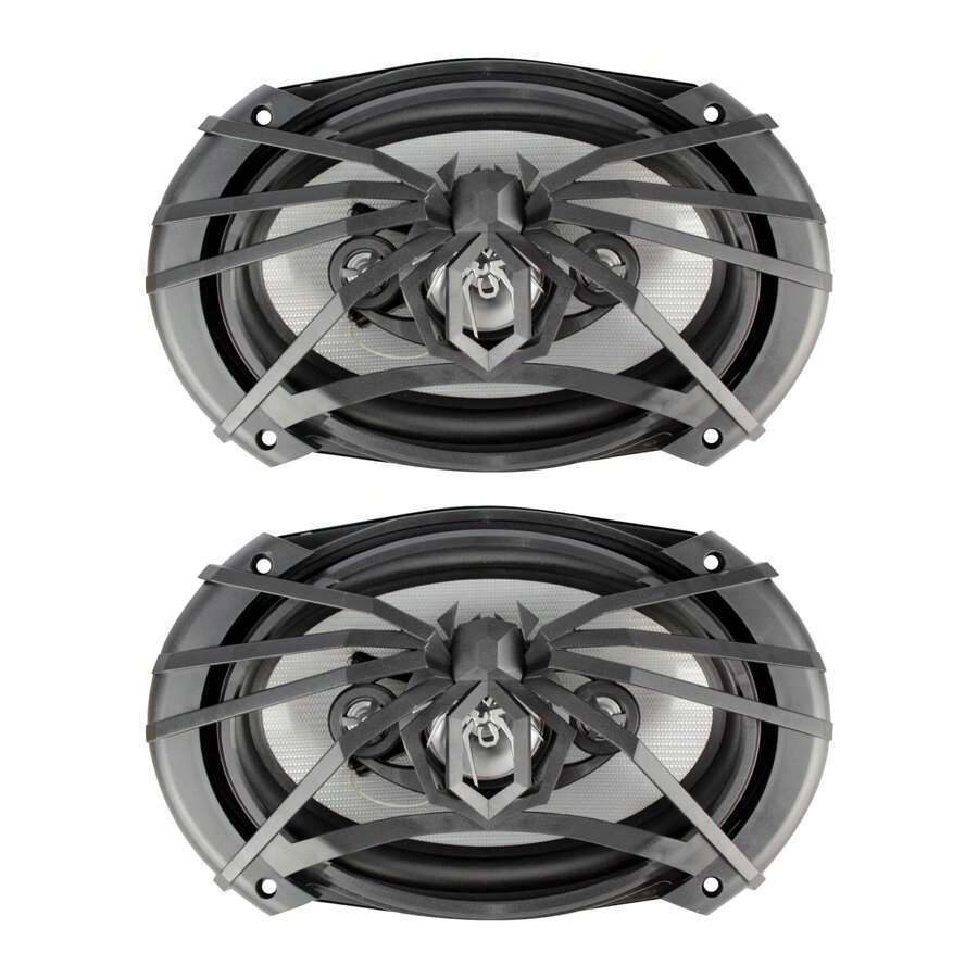 Bocina Tipo Coaxial Soundstream X4-69 Para Auto/camioneta Color Gris De 4 9 X 6 X 2 Unidades - Negro - Ver 1