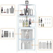 Corner Wine Bar Cabinet With Drawer And Removable Storage Shelve Industrial Liquor Cabinet With Mesh Door Home Bar Cabinet For Liquor And Wine Storage