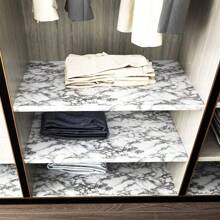 1Roll  PVC Self Adhesive Wallpaper Marble Stickers Waterproof Heat Resistant Kitchen Countertops Table Furniture Cupboard Wall Paper - Multicolor - View 22