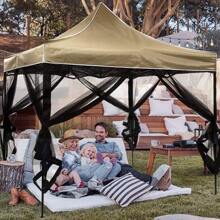 Gazebo Mosquito Net Gazebo Universal Replacement Mosquito Netting Outdoor Canopy 4-Panel Screen Walls With Zipper For Gazebo, Garden, Patio, Backyard (Mosquito Net Only)