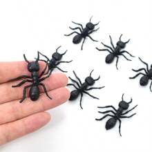 8pcs Realistic Fake Ant Toys, Halloween Decoration, Prank Insect Toy Models - 8 Black Ants - View 9