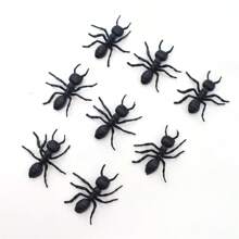 8pcs Realistic Fake Ant Toys, Halloween Decoration, Prank Insect Toy Models - 8 Black Ants - View 7