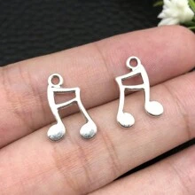 10/15pcs Mixed Styles Musical Instrument Charms  Music Sign Microphone Guitar Charms Artist Charms For Jewelry Making Bulk - One Size Fits All - View 18