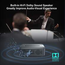 XGODY 8K 12000LM Projector Smart HD LED WiFi 5G Bluetooth USB Android Office Home Theater - UK Plug(220-240V) - View 8