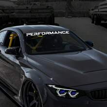 Auto Frontscheiben Aufkleber Grafiken, Performance Windschutzscheiben Dekor Aufkleber Vinyl DIY Folien Dekoration, Universell für Tuning Zubehör Audi BMW Benz Nissan Renault Chevrolet Dacia BYD GMC